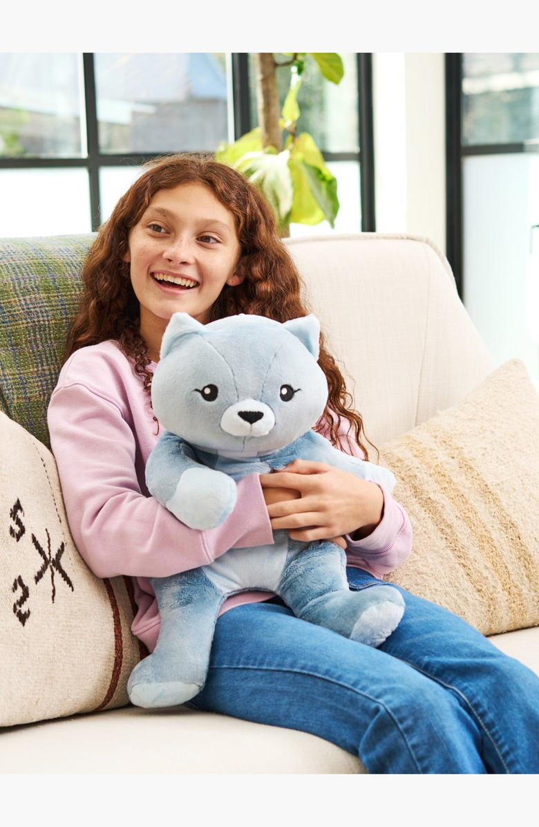 Hugimals World Frankie the Cat Plush Toy, Alternate, color, Blue