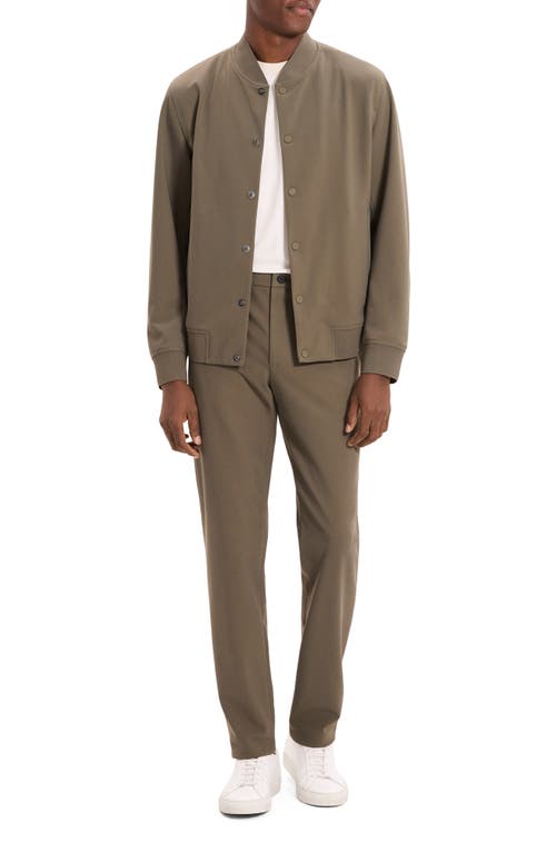 Theory Murphy Bomber Jacket In Precision Ponte In Brown