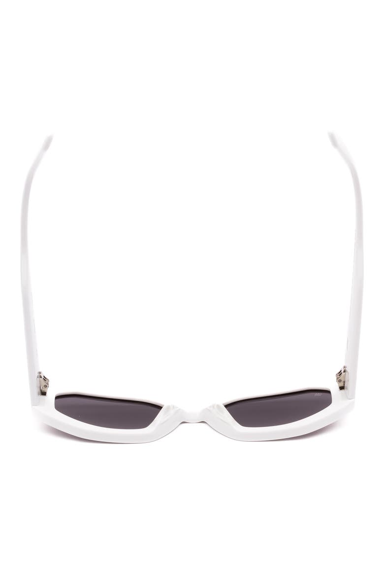 Juicy 55mm Polarized Square Sunglasses, Alternate, color, WHITE