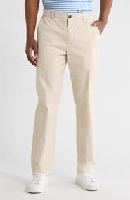 Brooks Brothers Stretch Cotton Twill Straight Leg Chino Pants
