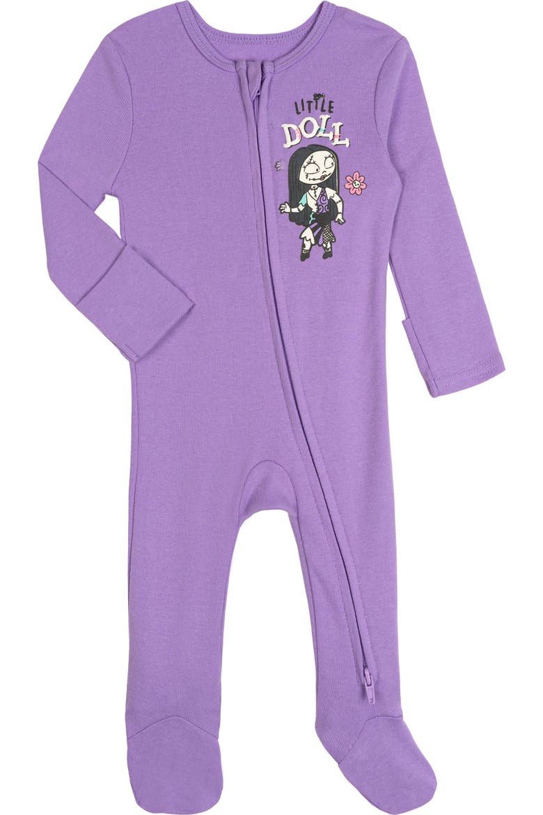 Nightmare Before Christmas 2-Pack Footed Sleep N' Play, Alternate, color, Jack Sally Purple
