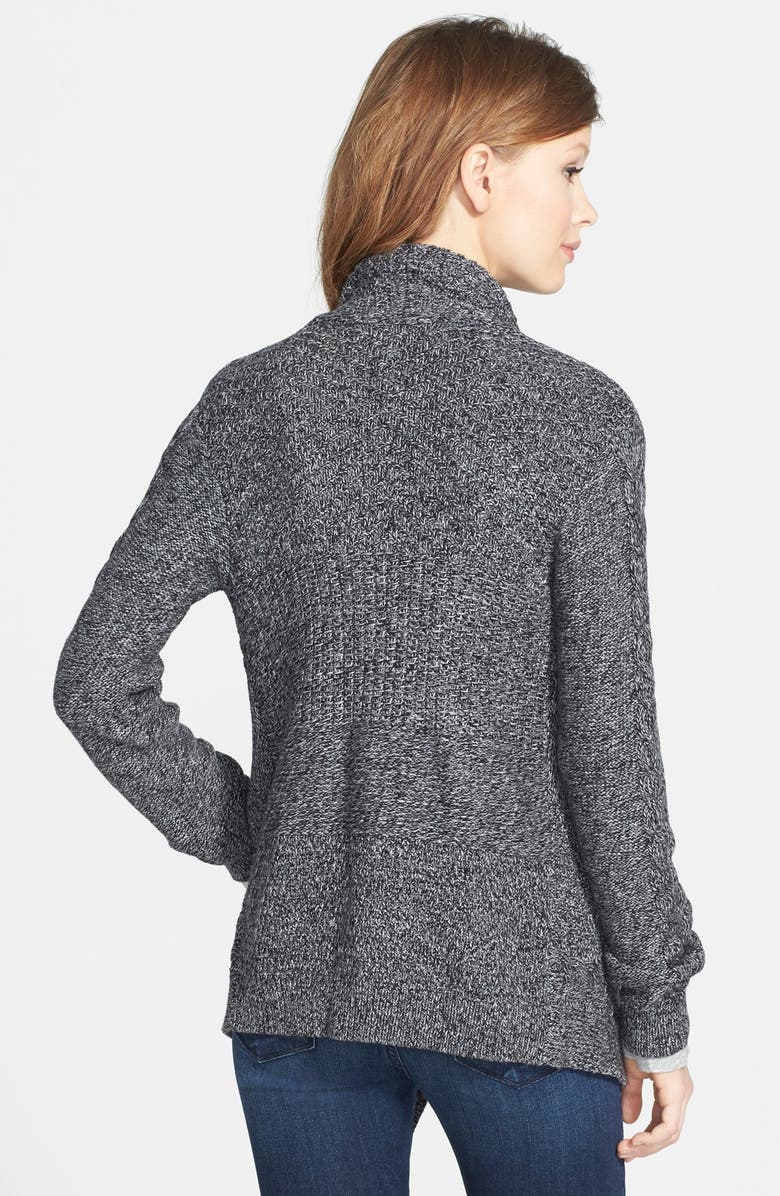 Chaus Multi-Stitch Marled Cardigan, Alternate, color, 