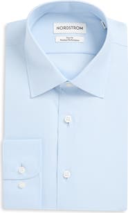 Nordstrom Trim Fit Solid Premium Performance Dress Shirt