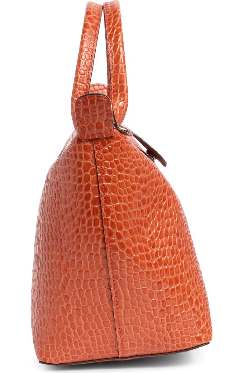 Longchamp Small Le Pliage Croc Embossed Tote, Alternate, color,