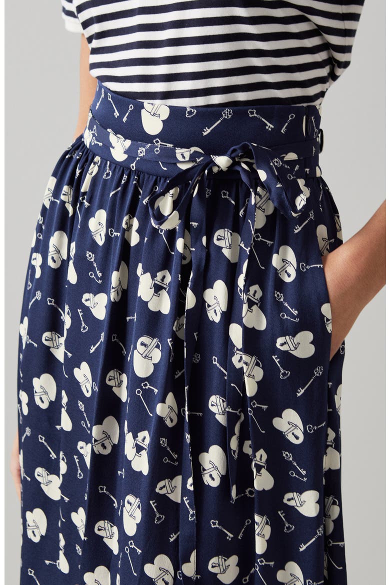 Valerie Heart Print Skirt, Alternate, color, MUL-NAVY/CREAM