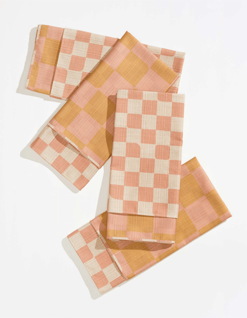 Checker Dinner Napkins - Quiet Season Set of 4