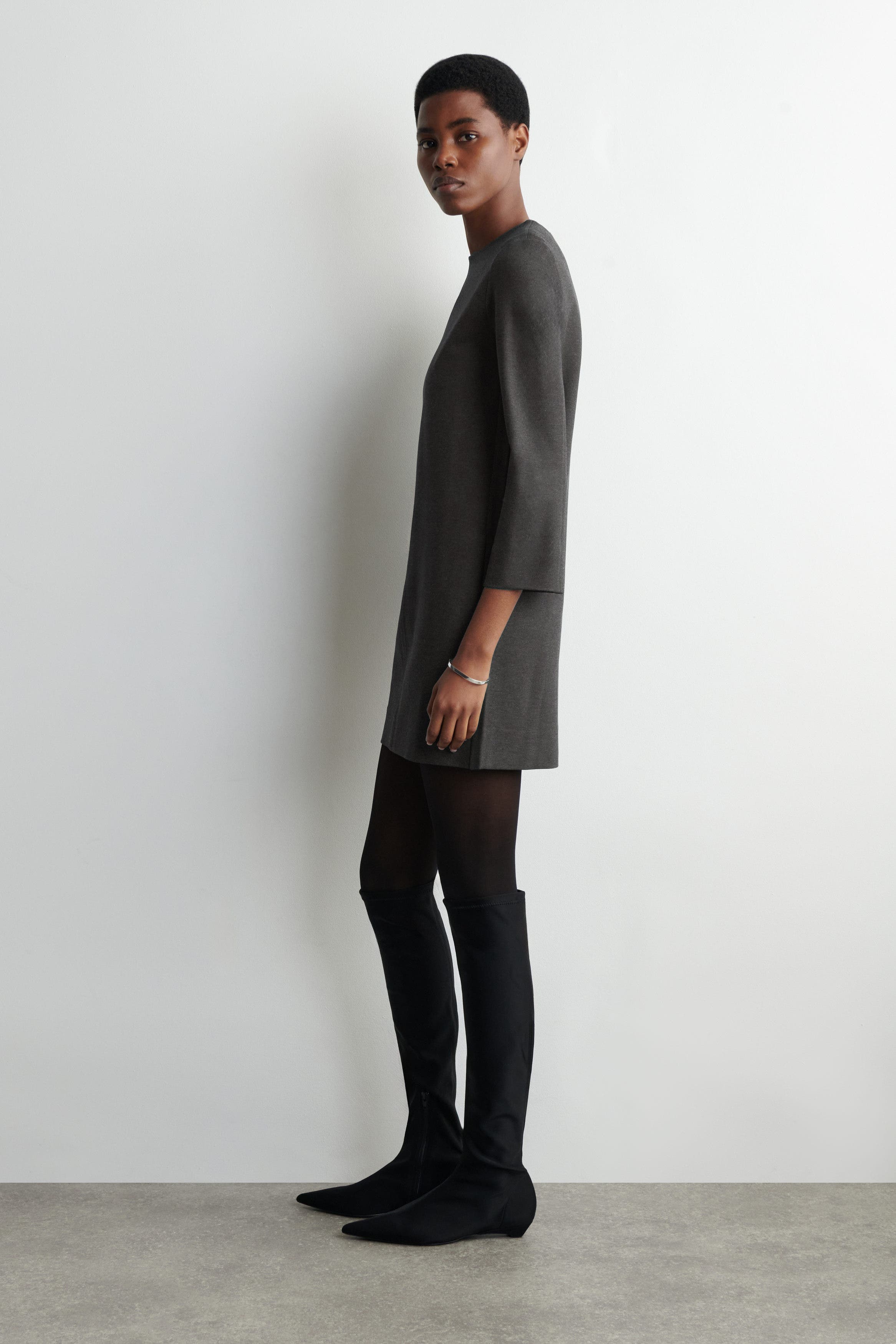 Tailored Jersey Mini Dress - image 2