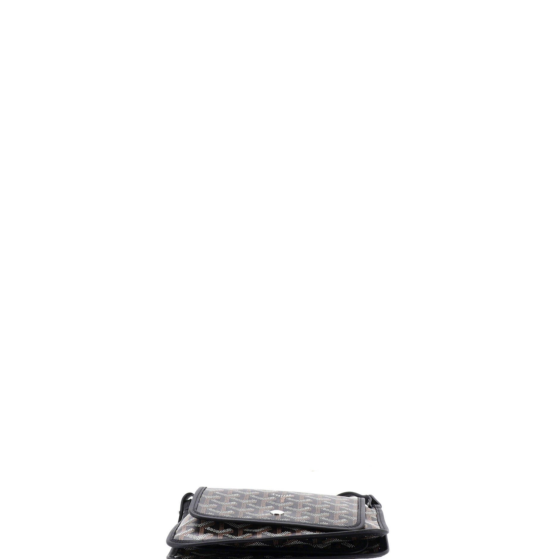 Pre-Owned Goyard Plumet Clutch Wallet Coated Canvas, Alternate, color, Brown