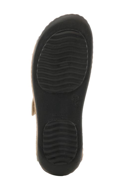 Flexus By Spring Step Karl Slide Sandal In Gold