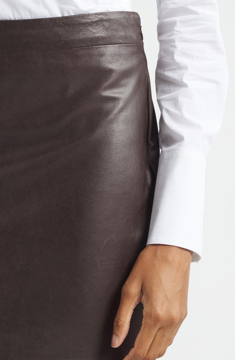 TWP At Last Leather Maxi Skirt, Alternate, color, Delicioso