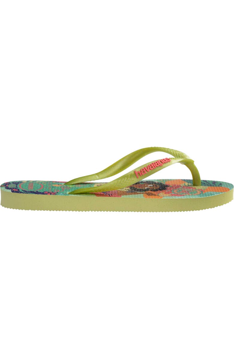 Havaianas Disney Princess Flip Flop, Alternate, color, Matcha Green