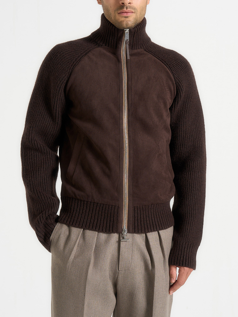 Rami Suede & Knit Jacket