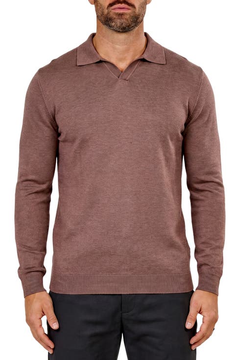 Cotton & Cashmere Polo Sweater