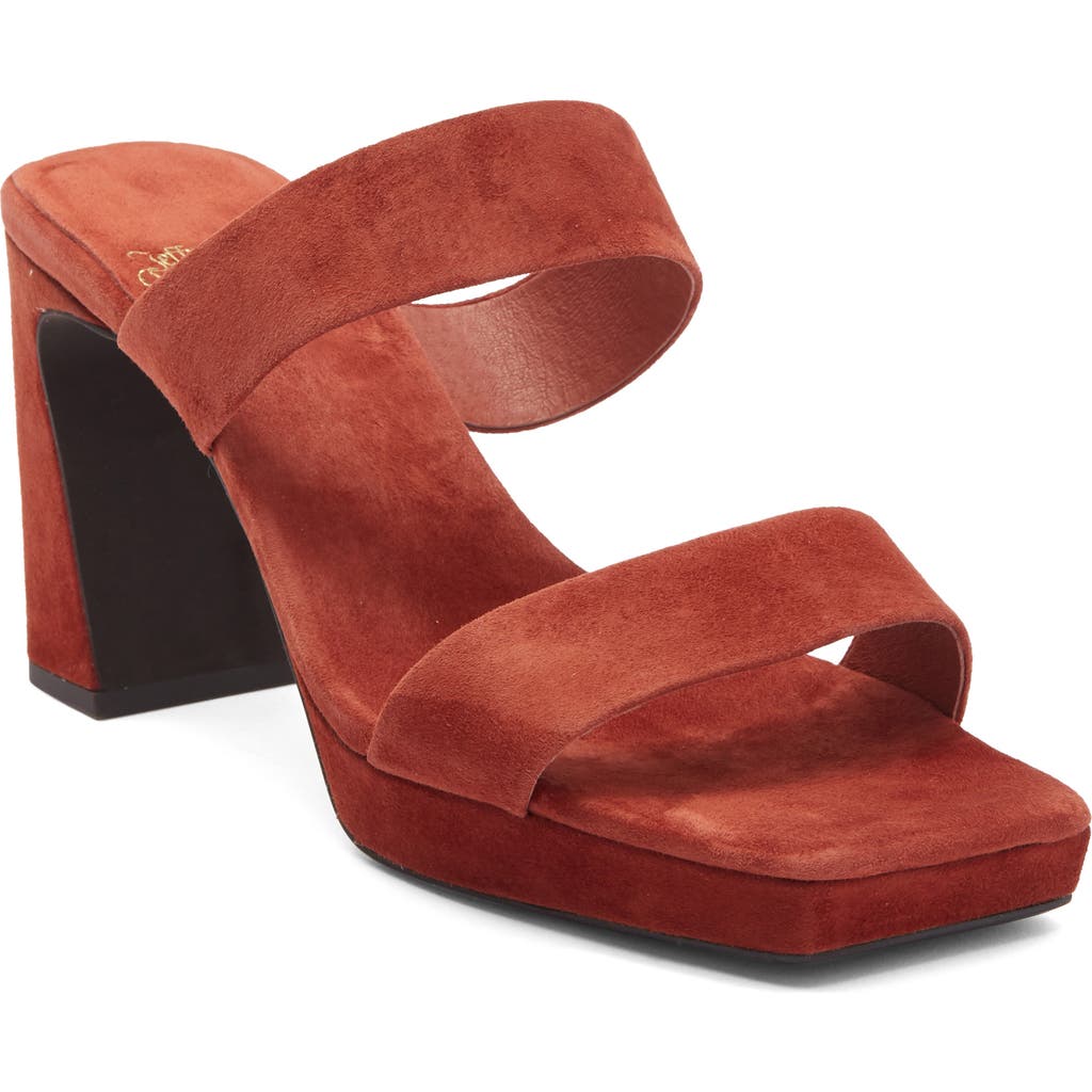 Jeffrey Campbell Danity Platform Slide Sandal In Brown