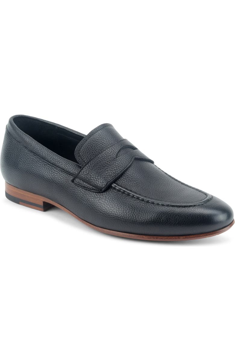 Warfield & Grand Lyon Penny Loafer, Main, color, Black