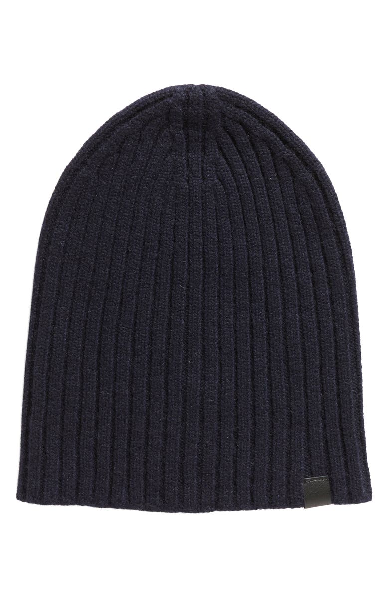 TOM FORD Rib Cashmere Beanie, Main, color, Blue