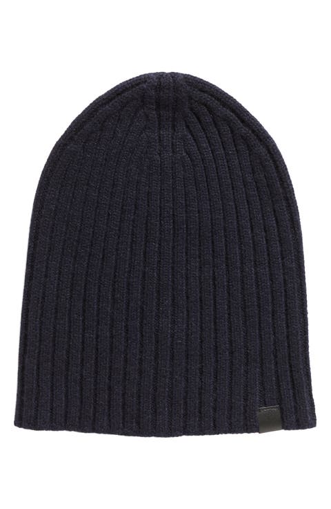 Rib Cashmere Beanie
