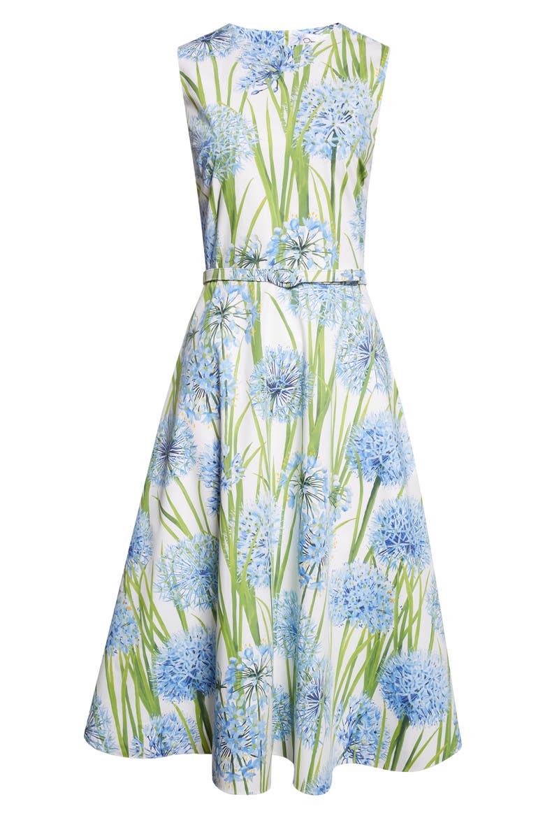 Allium Cotton Poplin Dress, Alternate, color, BLUE/ WHITE