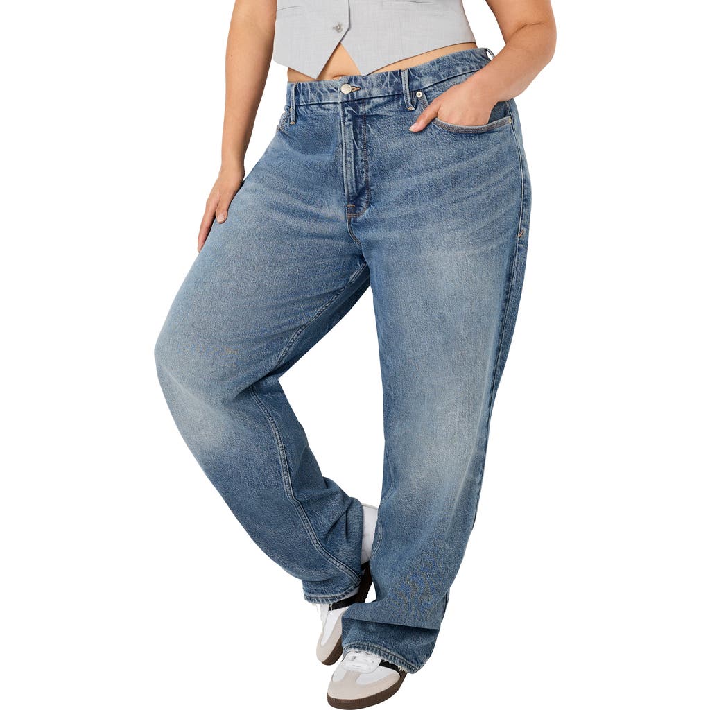 Good American Good 90s Straight Leg Jeans