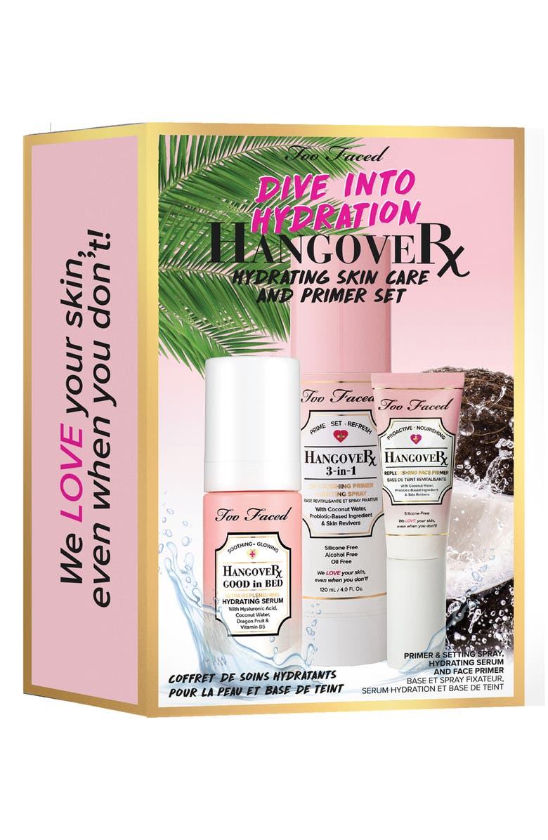 Too Faced Dive Into Hydration Hangover Survival Set, Alternate, color,