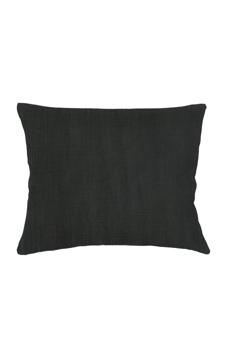 Anaya So Soft Linen Mauve Dutch Euro Pillow Cover Only, Main, color, Black