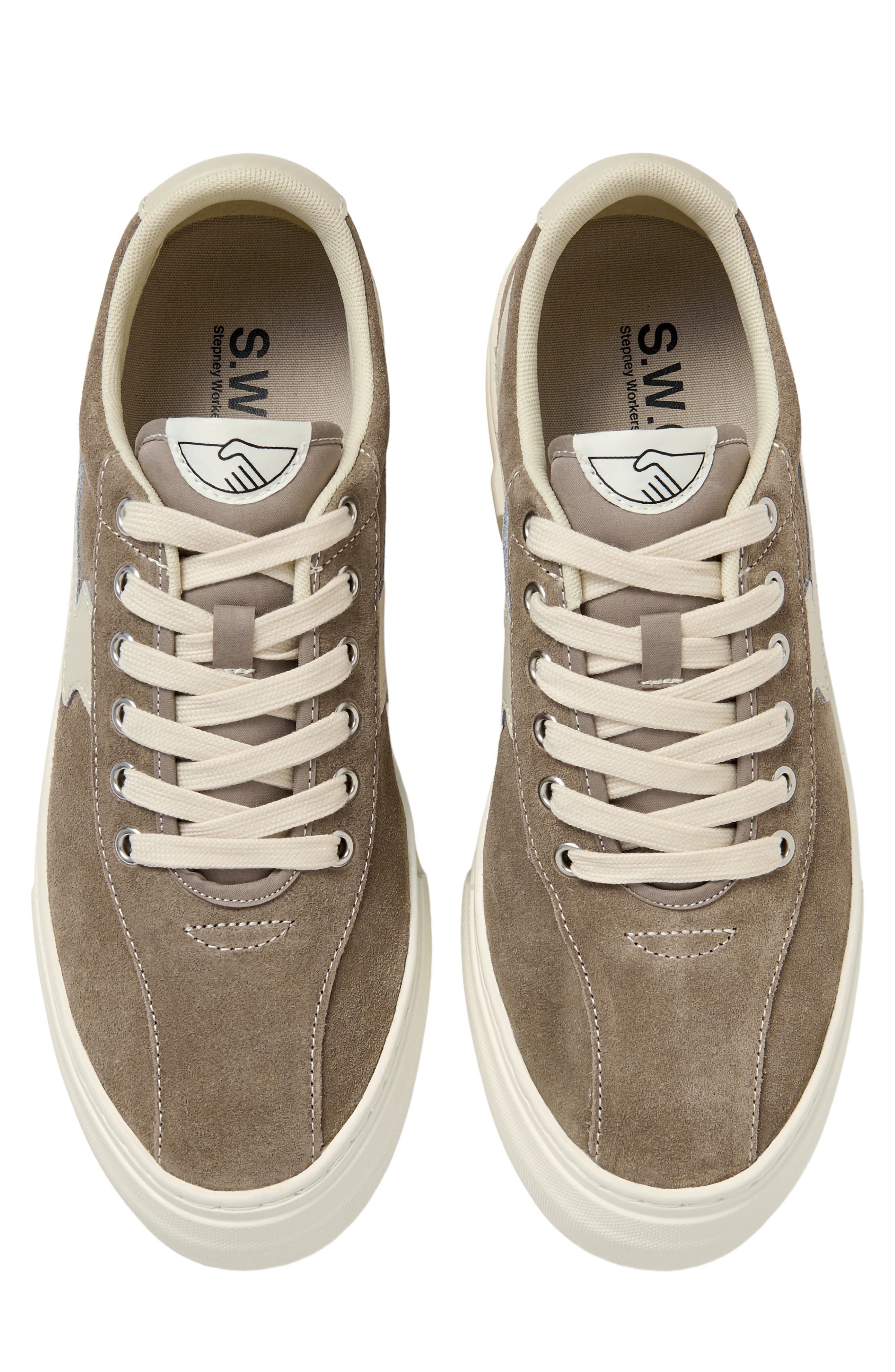 Dellow S-Strike Suede Sneaker, Alternate, color, WARM GREY