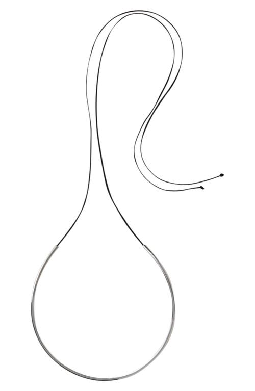 Annika Inez Tube Collar Necklace In Silver