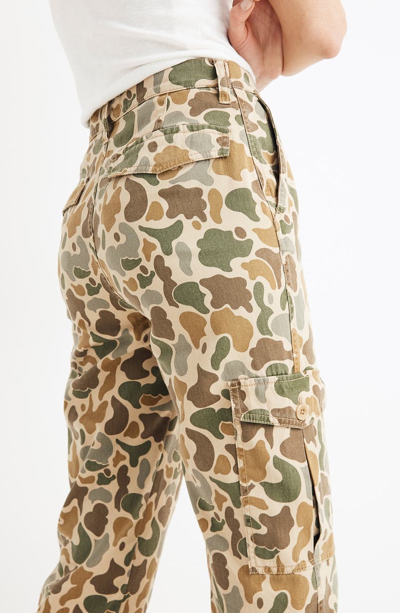 Madewell High Waist Camo Cargo Pants, Alternate, color,