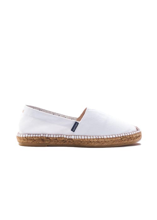 Viscata Barceloneta Canvas Espadrille Flats In White