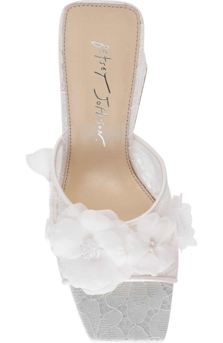 Betsey Johnson Heath Slide Sandal, Alternate, color, Ivory