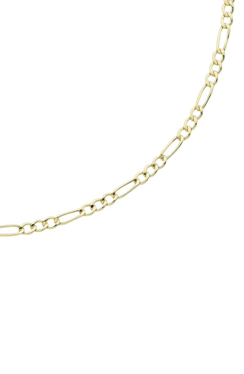 A&M 14K Gold Thin Figaro Chain, Alternate, color, Yellow Gold