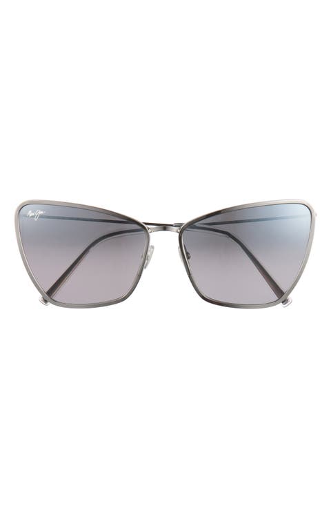 Puakenikeni 61mm Polarized Cat Eye Sunglasses