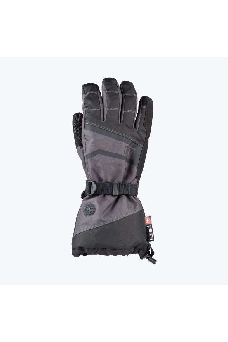 Vista Waterproof Heated Glove, Main, color, Black and Grey