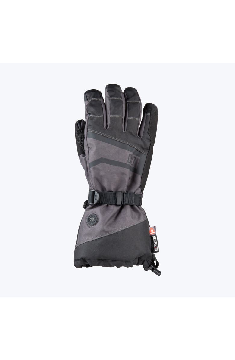 Mobile Warming Vista Waterproof Heated Glove, Main, color, Black And Grey