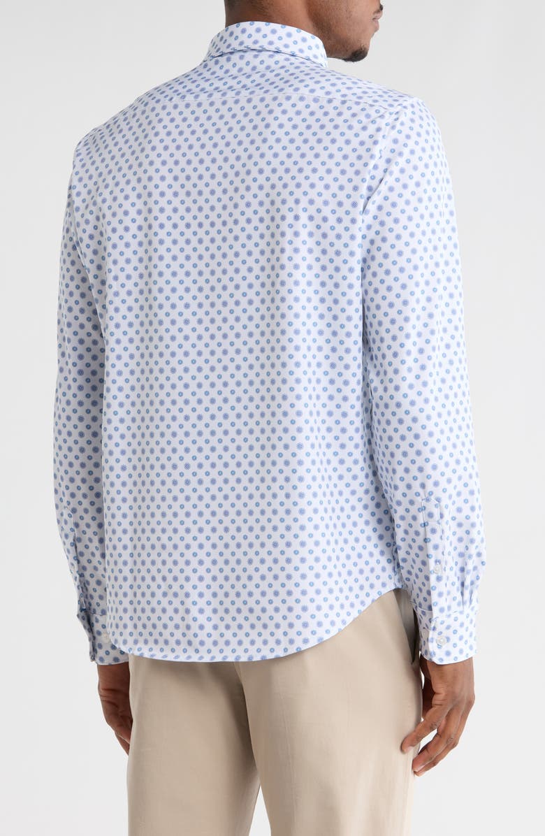 DENIM AND FLOWER Button Front Shirt, Alternate, color, White