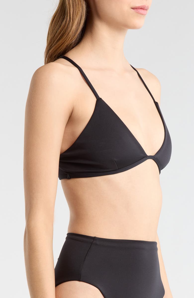 LEFT ON FRIDAY Reef Bikini Top, Alternate, color, Jet