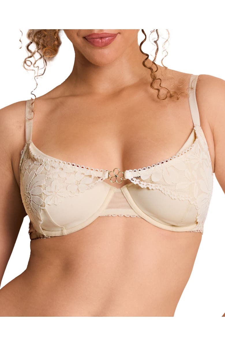 Adore Me Amaryllis Contour Demi Bra, Main, color, Light White