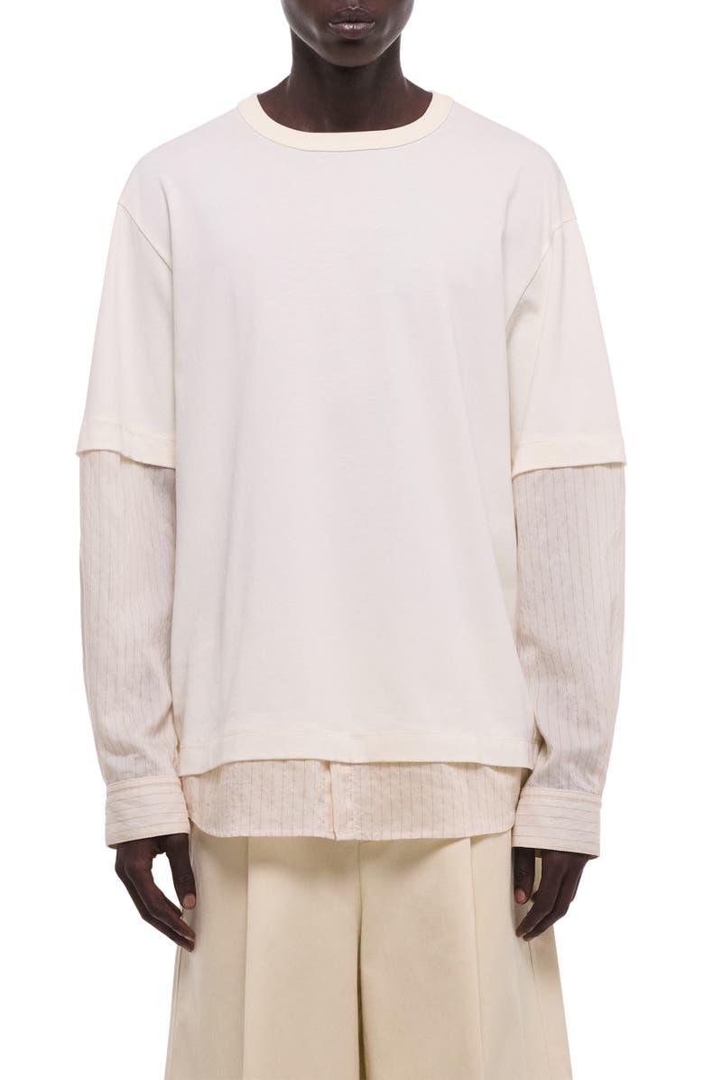 Helmut Lang Layered Cotton T-Shirt, Main, color, 
