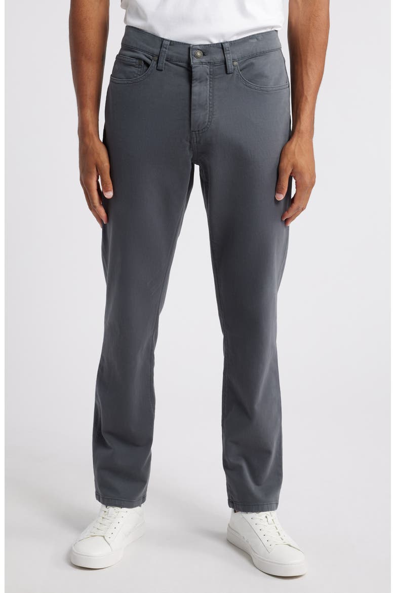 The Richmond Five-Pocket Straight Leg Pants, Main, color, MEDIUM GREY