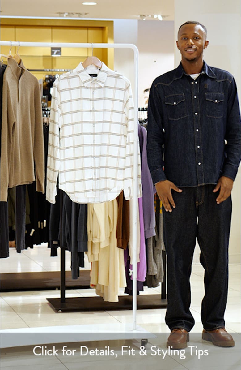 Tomlin Plaid Brushed Oxford Button-Up Shirt, sales video thumbnail