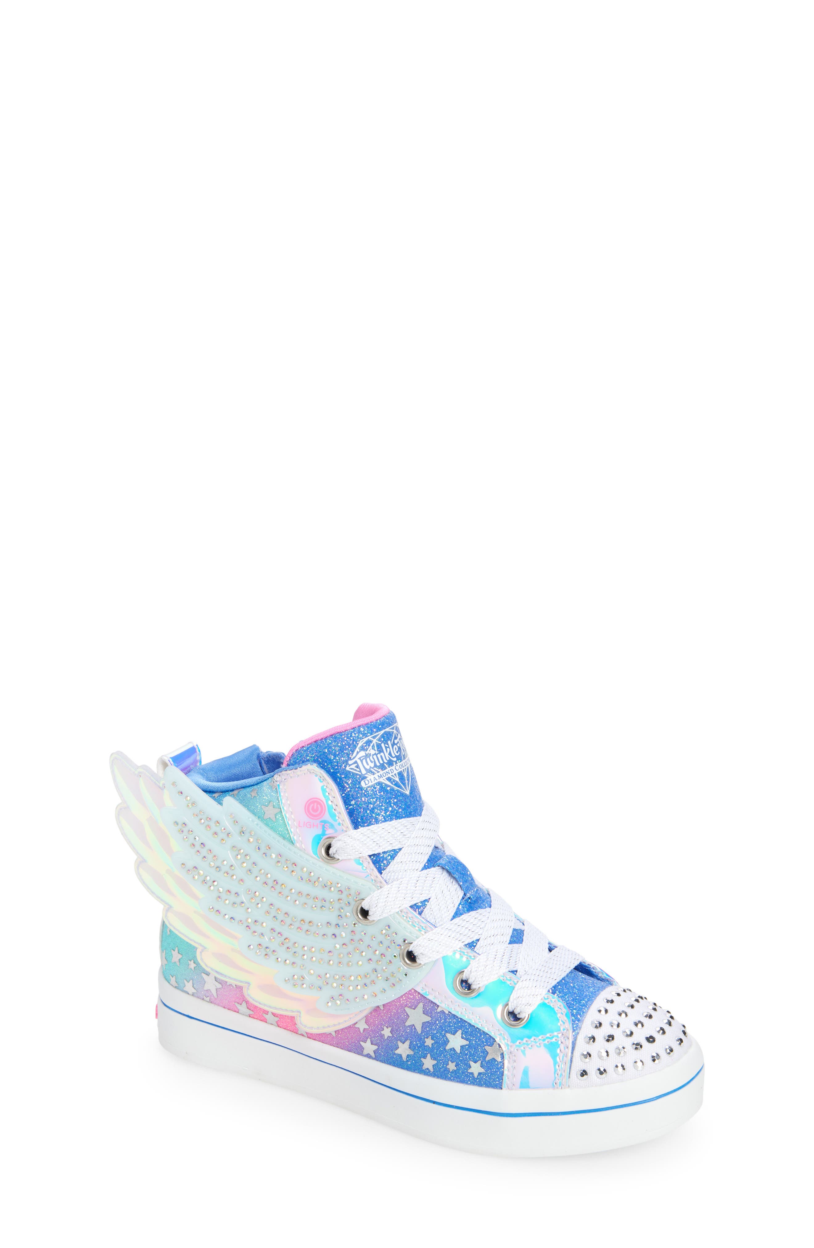 SKECHERS Kids' Twi-Lites 2.0 Light-Up High Top Sneaker, Main, color, 