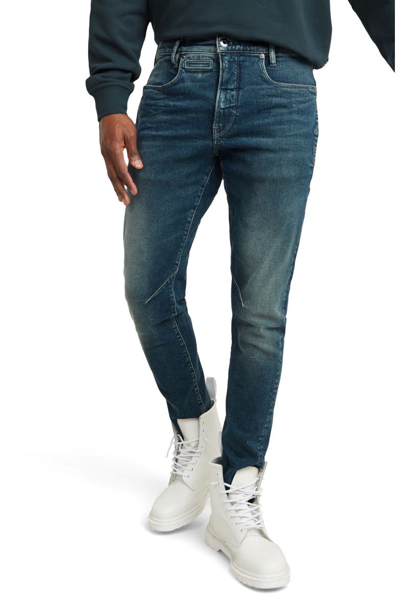 D-Staq 3D Slim Fit Jeans, Main, color, WORN IN MEADOWS