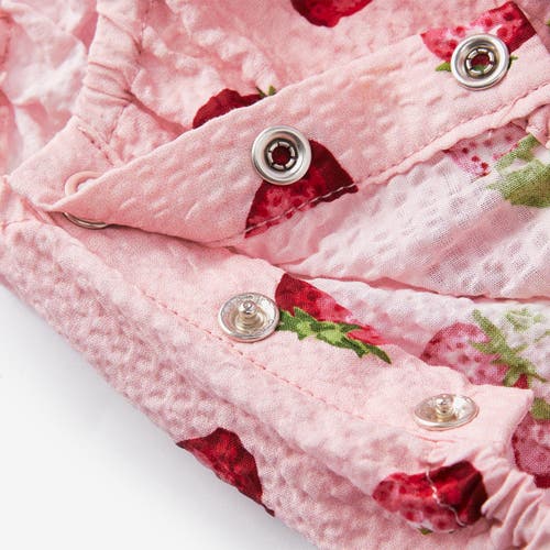 Milkbarn Ruffle Collar One Piece In Red
