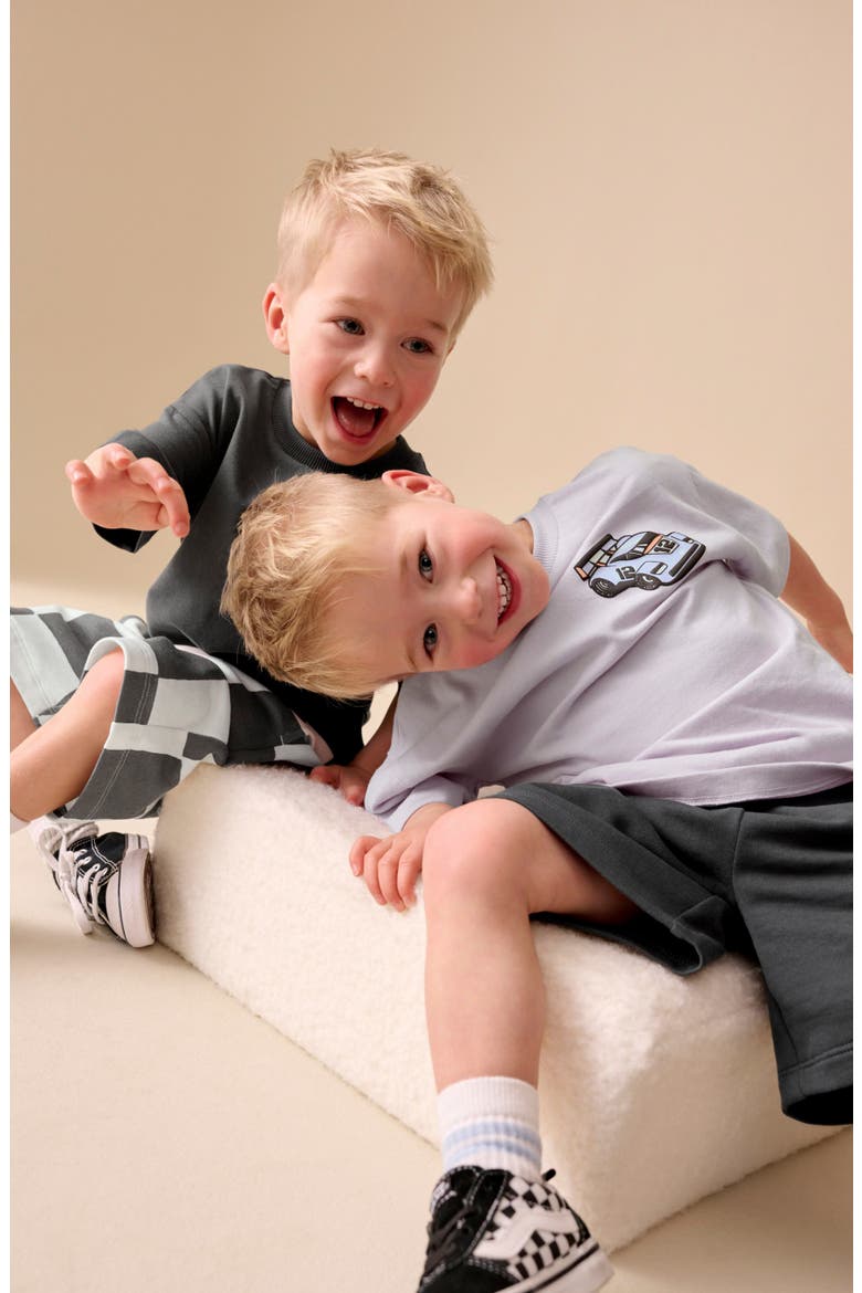 Kids' 2-Pack Assorted T-Shirts & Shorts Set, Alternate, color, GREY