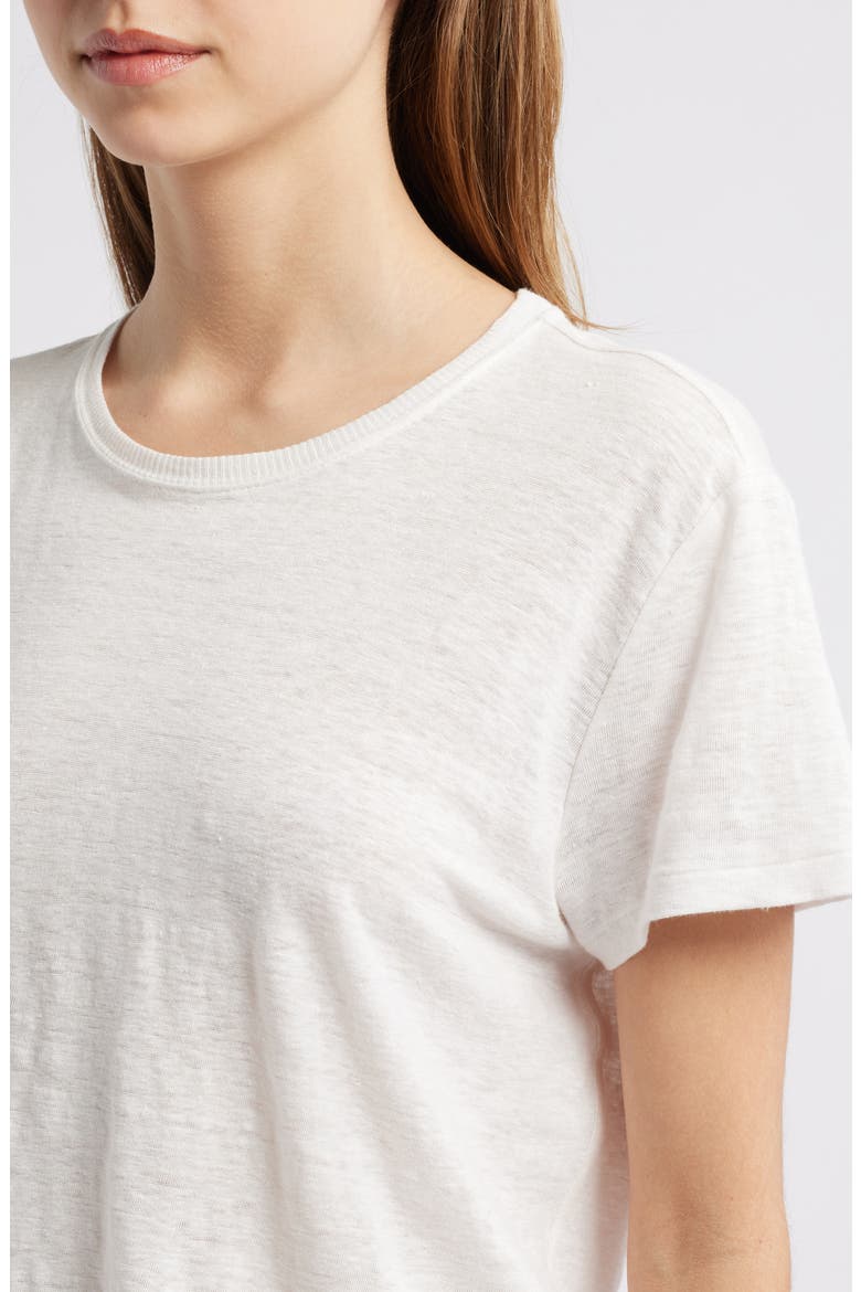 Organic Linen Baby Tee, Alternate, color, WHITE