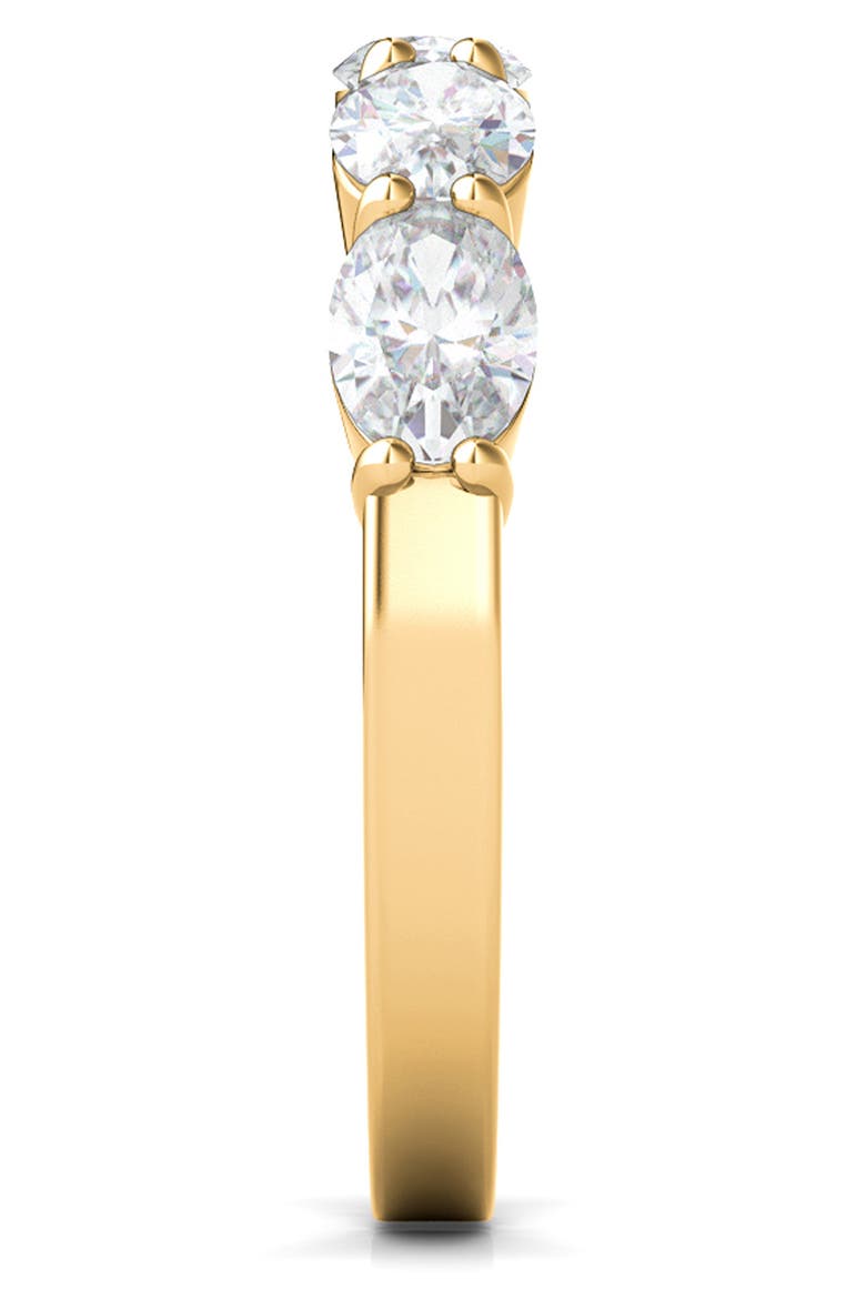 Oval Lab Created Diamond Half Eternity Ring, Alternate, color, 1.08 CTW YELLOW GOLD