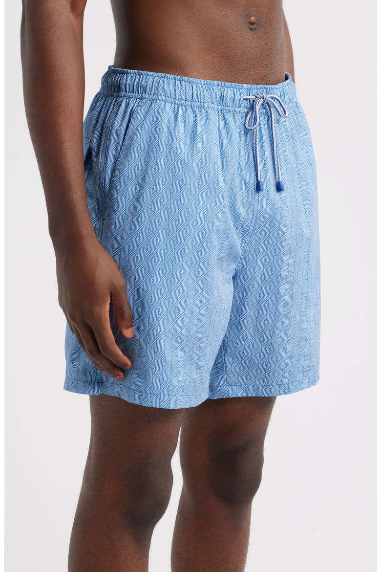 Clifton Swim Trunks, Alternate, color, DUSK BLUE