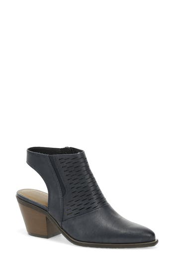 Baretraps Langley Womens Block Heel Faux Leather Booties In Blue