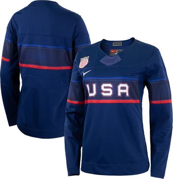 Nike Women s Nike Blue Team USA Hockey 2022 Winter Olympics Collection Jersey Nordstrom