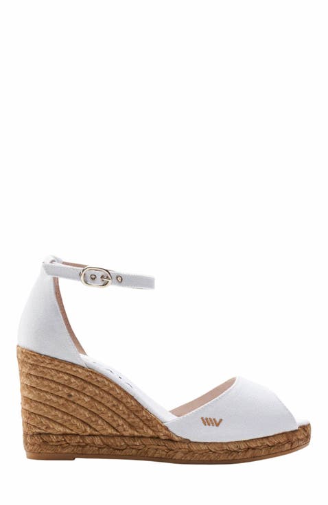 Aiguafreda Canvas Espadrille Sandal Wedges